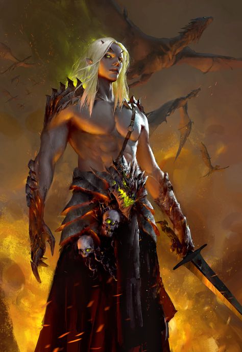 ArtStation - Son of the Dragon, HE XIAOSONG Fantasy Male, Wow Art, Fantasy Warrior, Arte Fantasy, Fantasy Rpg, Fantasy Inspiration, Medieval Fantasy, Dnd Characters, Fantasy Artwork