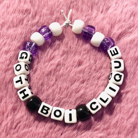 Lil Peep Bracelet, Lockets Gold, Rave Bracelets, Lil Peep Hellboy, Diy Kandi Bracelets, Pony Bead Bracelets, Diy Kandi, Kandi Kid, Kandi Bracelets