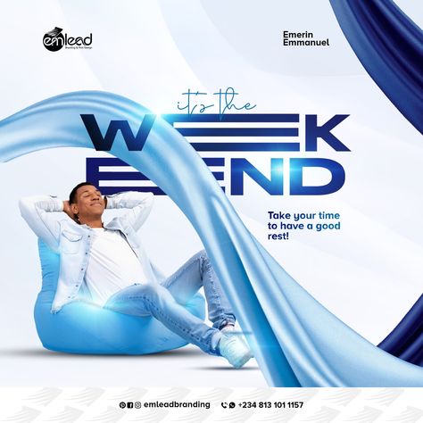 Happy Weekend Flyer Design, Weekend Flyer Design, Friday Flyer Design, Advert Design, Graphic Design Inspiration Poster, Phone Codes, Friends Selfie, Flyer Free, Corporate Brochure Design