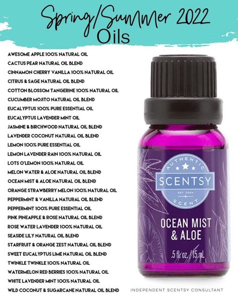 Scentsy Essential Oils Scentsy Essential Oils, Scentsy 2022, Scentsy Diffuser, Scentsy Oils, Scentsy Wax Warmer, Scentsy Marketing, Scentsy Ideas, Scentsy Products, Selling Scentsy