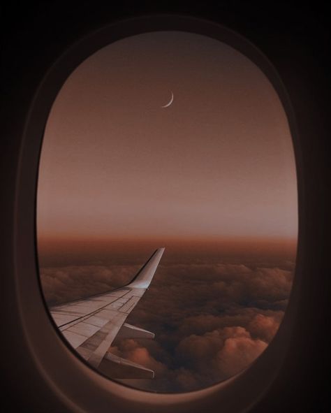 Airplane Window, Moon