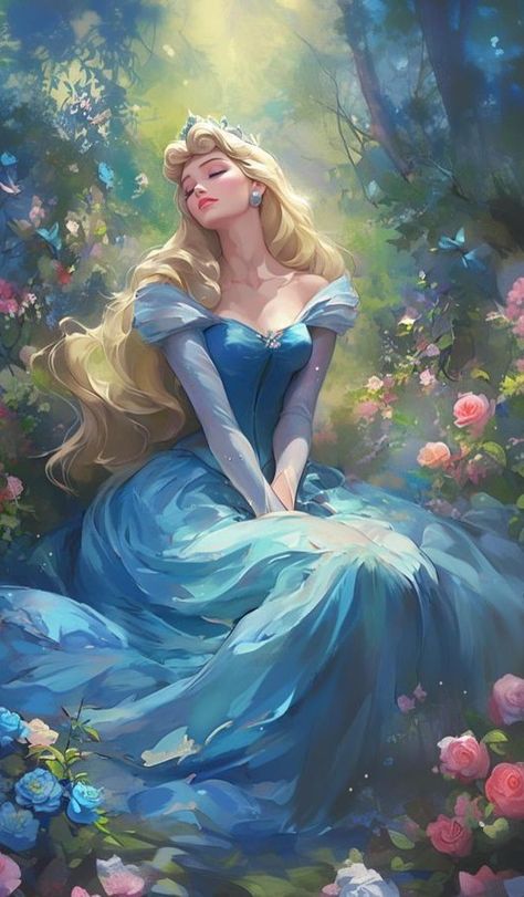 Princess Cottagecore, Favorite Disney Princess, ليلو وستيتش, Sleeping Beauty Aurora, Disney Character Art, From Rags To Riches, Rags To Riches, The Sleeping Beauty, Disney Princess Artwork