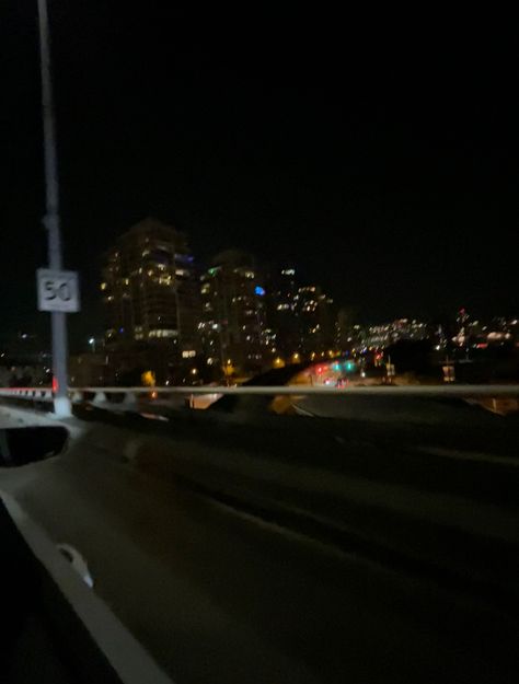 driving at night, through a city, over freeway, cars, lights, pretty, blur, vancouver Freeway Aesthetic Night, Head Out Of Car Window Aesthetic, Freeway At Night, Blur City, Blurry City, Reckless Driving, Car Aesthetics, Driving At Night, Cloudy Nights