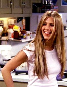 9 Rachel Green Hairstyles From 'Friends' & What They Say About You Rachel Green, Jennifer Aniston, Long Hair, A Woman, Green, Hair