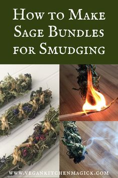 Easy directions and step-by-step photos for making your own smudge sticks. Smudge Sticks Diy, Sage Plants, Smudging Sticks, Sage Burning, Smudging Prayer, Garden Sage, Sage Bundles, Wiccan Crafts, Sage Plant