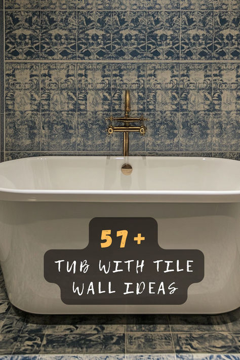 Discover 57 stunning tub with tile wall designs that elevate your bathroom's style and functionality. These ideas feature elegant tile patterns, vibrant colors, and creative layouts to enhance your bathing experience. Explore how tile can create a luxurious and inviting atmosphere around your tub. Click to reveal these inspirational designs. 🛁✨ #BathroomDesign #TileWalls #TubIdeas #HomeInspo #StylishSpaces #TileTrends #BathroomInspo Backsplash Tub Ideas, Mural Tile Bathroom, Tile Surround Bathtub, Tub Tile Ideas, Tiles Wall Design, Tile Bathtub, Bathroom Into A Spa, Bath Surround, Tile Walls