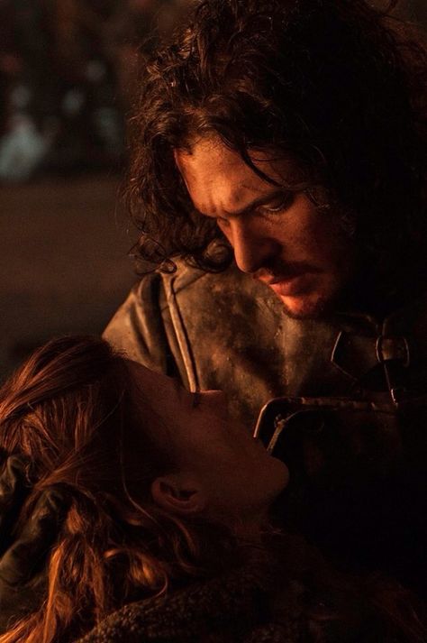 Jon Snow and Ygritte Rose Leslie, Kit Harington, Jon Snow, A Man, Game Of Thrones, Hair