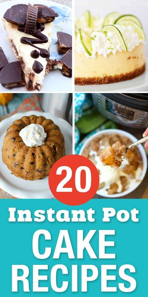 Instant Pot Cake Recipes, Instant Pot Cake, Instant Pot Cake Recipe, Amazing Cheesecake, Pressure Cooker Desserts, Pot Cake, Dessert Cheesecake, Pot Cakes, Cheesecake Chocolate