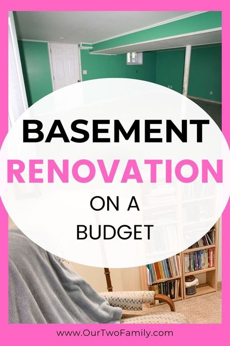 Basement renovation on a budget Basement Bathroom Decor, Basement Bedroom Decor, Rec Room Basement, Basement Transformation, Finished Basement Designs, Best Flooring For Basement, Remodeling Basement, Basement Window, Basement Decoration