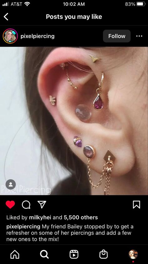 Jewelry Closet, Cool Ear Piercings, Cool Piercings, Cute Ear Piercings, Nail Jewels, Hot Jewelry, Body Jewelry Piercing, Dope Jewelry, Body Piercings