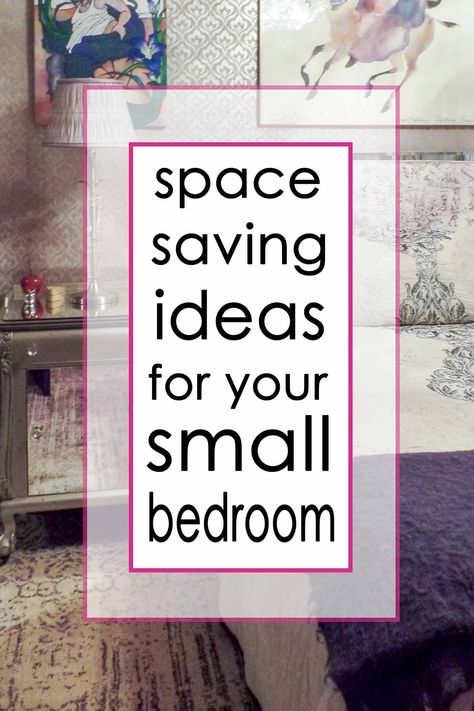 Space Saving Design Ideas For Small Bedrooms #fromhousetohome #homedecor #decorating #bedroom #bedroommakeover #bedroomideas Small Bedroom Space Saving, Bedroom Space Saving, Tiny Guest Room, Bedroom Bookcase, Dramatic Bedroom, Ideas For Small Bedrooms, Small Bedroom Makeover, Space Saving Ideas, Simple Bed Frame