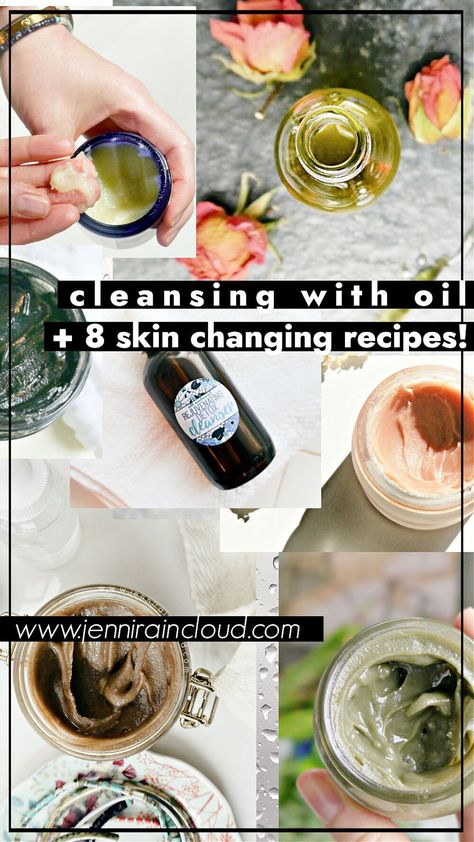 Diy Skin Cleanser, Diy Oil Face Cleanser, Diy Oil Based Face Cleanser, Cleansing Oil For Combination Skin, Cleansing Oil Recipe, Oil Cleanser Recipe, Diy Oil Cleanser, Diy Cleansing Oil, Cleanser Recipe