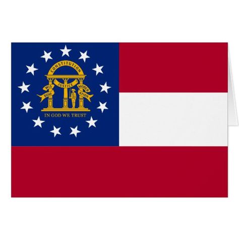 Flag Of Georgia, Georgia State Flag, Georgia Flag, All Flags, Georgia State, In God We Trust, State Map, State Flags, Wedding Invitation Wording