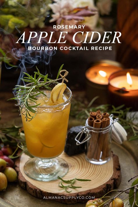 Infused Bourbon Recipes, Fall Bourbon Cocktails, Cider Bourbon Cocktail, Bourbon And Cider Cocktail, Apple Cider Bourbon Cocktail, Apple Cinnamon Infused Bourbon, Bourbon And Apple Cider Cocktail, Hard Cider Cocktail, Bourbon Apple Cider Cocktail Martha Stewart