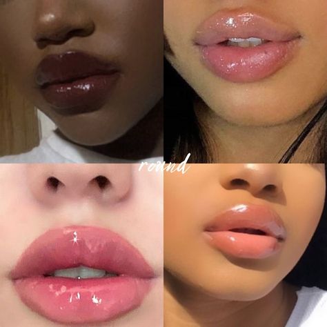 Full Round Lips, Round Lips Aesthetic, Round Lips, Dream Lips, Lip Shapes, Full Lips, Perfect Lips, Face Yoga, Aesthetic Makeup