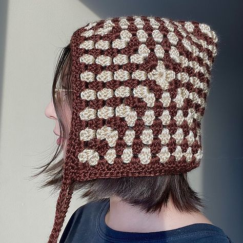 Ravelry: Granny Square Bonnet pattern by Dezarae Joyce