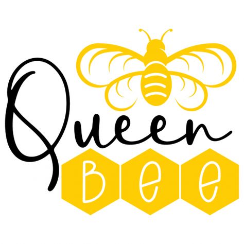 Bee Svg Free, Queen Bee Logo, Queen Bee Quotes, Wedding Party Invitations, Bee Home, Bee Quotes, Bee Classroom, Bee Svg, Cricut Svg Files Free