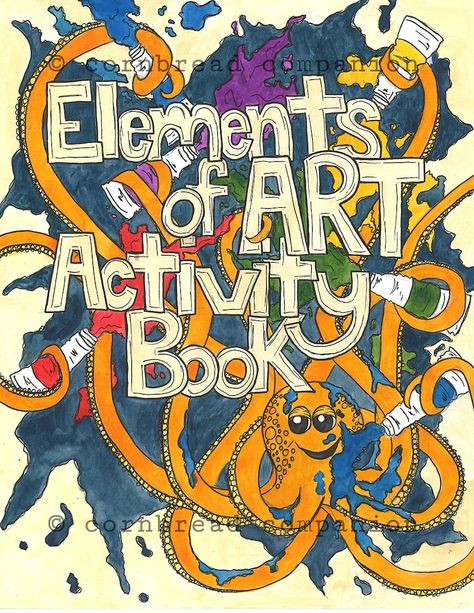 Elements of Art Activity Book for classrooms or homeschool setting. Activity Book Printable, 7 Elements Of Art, The Elements Of Art, Classe D'art, Elementary Art Rooms, Middle School Art Projects, Easy Art For Kids, Jr Art, Elements And Principles