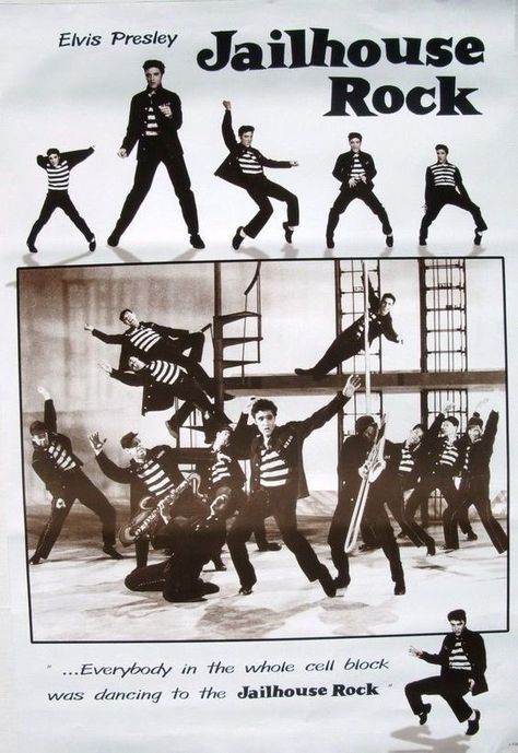 Jailhouse Rock Poster, Elvis Jailhouse Rock, Elvis Presley Posters, Elvis Presley Movies, Jailhouse Rock, Elvis Movies, Sweet Love Quotes, King Of Music, Elvis Presley Photos