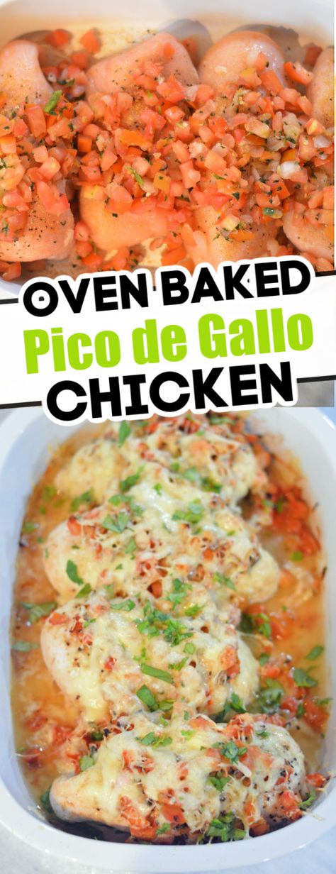 Chicken With Pico De Galo Recipes, Diced Tomatoes And Chicken, Pico De Galo Chicken Recipes, Pico Chicken Recipes, Chicken With Diced Tomatoes, Dinner Tonight Chicken, Salsa Fresca Chicken, Chicken Dishes For Dinner, Mexican Feast