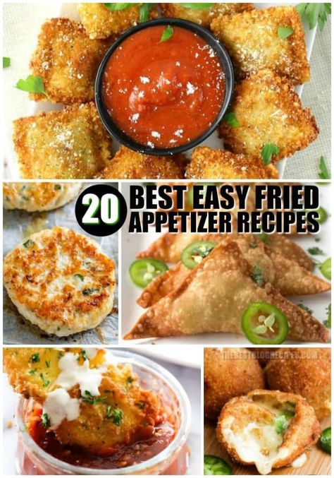 20 BEST EASY FRIED APPETIZER RECIPES Fried Appetizers Easy, Fried Party Food, Fried Finger Food, Arkansas Recipes, Fried Appetizers, Frying Recipes, Fried Snacks, Restaurant Appetizers, Deep Fried Appetizers