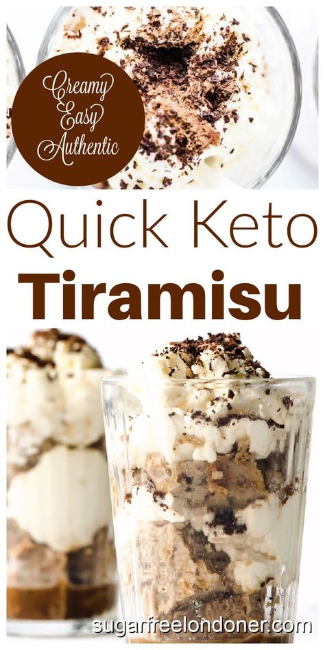 A glass filled with keto tiramisu. Keto Tiramisu, Baking With Coconut Flour, Tiramisu Dessert, Desserts Keto, Postre Keto, Keto Friendly Desserts, Low Carb Dessert, Tiramisu Recipe, Keto Cake