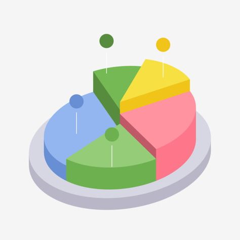 Graph Design Chart, Pie Graph Design, Pie Diagram, Pie Chart Design, Data Patterns, Pie Graph, Graph Design, Png Hd, Isometric Illustration