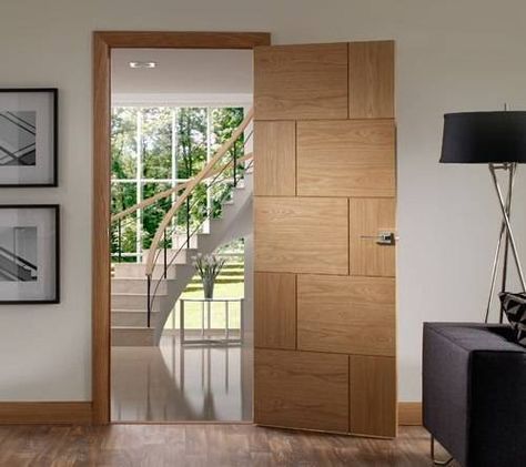 Internal Oak Doors, Flush Door Design, Interior Door Styles, Doors Interior Modern, Internal Door, Wooden Door Design, Flush Doors, Door Design Modern, Door Design Interior