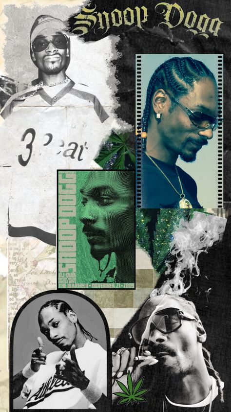 90s Aesthetic Rapper Wallpaper, Snoop Dogg Collage, Snoop Dog Wallpaper Aesthetic, Snoop Dogg Wallpaper Iphone Wallpapers, Iconic Rapper Photos, Snoop Dog Aesthetic, Snoop Dogg Aesthetic Wallpaper, Celebrity Collage Wallpaper, Snoop Dog Wallpaper