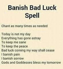 Bad Luck Spell, Luck Spell, Witchcraft Spells For Beginners, Good Luck Spells, Spells For Beginners, Luck Spells, Magic Spell Book, Healing Spells, Under Your Spell