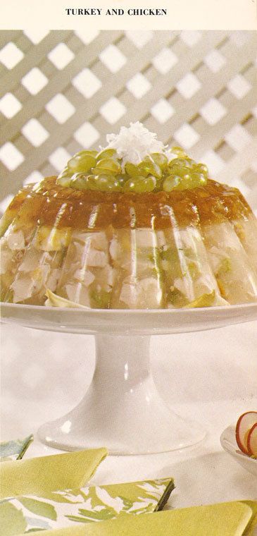 Aspic Recipe, Gelatin Salad, 1950s Food, Gross Food, Jello Salad, Jello Recipes, Jell O, Food Ads, Cook Chicken Breast