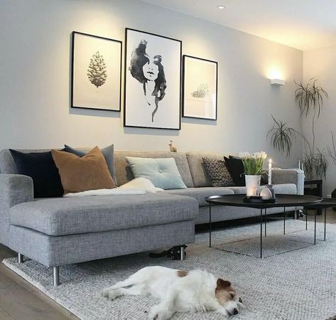 Chic and Cozy: 30 Grey Sofa Living Room Styles You'll Adore - placeideal.com Gray Sofa Coffee Table Ideas, Gray Sofa Living, Grey Sofa Living Room, Grey Couch Living Room, Living Room Decor Gray, Grey Sofa, Living Room Styles, Inspire Me Home Decor, Sofa Living Room