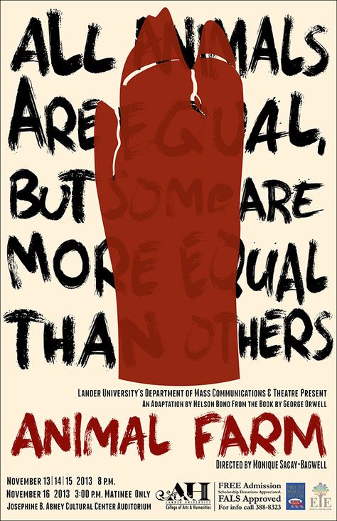 Animal Farm George Orwell Aesthetic, Animal Farm Illustration, Animal Rights Poster, Animal Farm Poster, Animal Farm By George Orwell, Animal Farm George Orwell Poster, Animal Farm Orwell, Vegan Poster, Animal Farm George Orwell Book