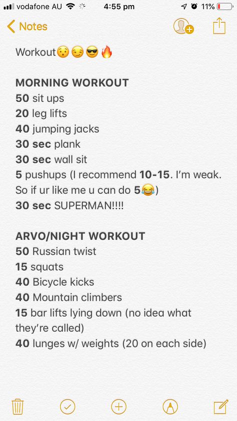 Quick Night Workout At Home, Note Workouts, Notes Workout Routine, Nightly Workout, Night Exercise, Cheerleading Workouts, Teen Workout Plan, Summer Body Workout Plan, Night Workout