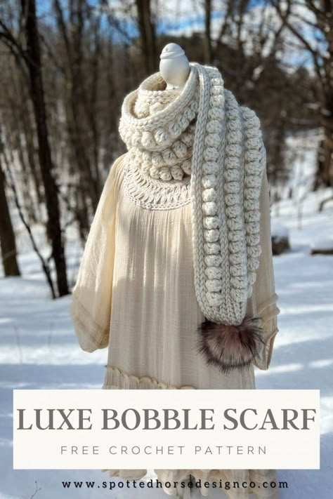 Crochet Chunky Scarf, Easy Crochet Heart, Chunky Scarf Pattern, Spotted Horse, Crochet Scarf For Beginners, Chunky Crochet Scarf, Crochet Scarf Pattern Free, Chunky Scarf, Chunky Scarves