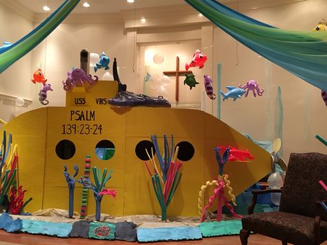 Scuba Vacation Bible School, Vbs Ocean Theme Decorations, Scuba Vbs 2024 Imagination Station, Scuba Theme Vbs, Vbs 2024 Scuba, Group Vbs 2024 Scuba, Scuba Vbs 2024 Decorations, Vbs Scuba Decor, Under The Sea Vbs Decorations