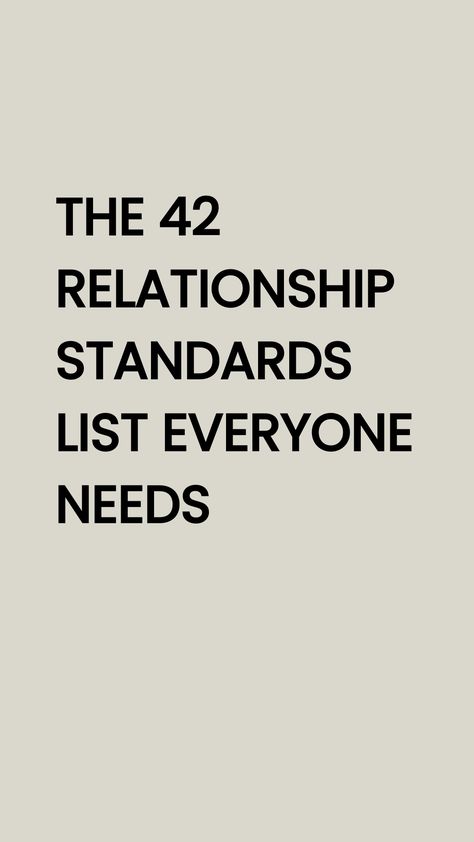 Establishing relationship standards is crucial for a strong and healthy partnership. It's about setting the bar high and not settling for less than you deserve. Don't let doubts cloud your judgment - prioritize what truly matters to you in a relationship. Your standards matter, so embrace them confidently to build a fulfilling connection based on mutual respect and understanding. You deserve nothing less than love that lifts you up and empowers you every day. Relationship Requirements List, Wants In A Relationship List, Relationship Pros And Cons List, Most Important Things In A Relationship, Qualities Of A Good Partner, What Do You Look For In A Relationship, Asking For What You Need In A Relationship, Relationship Must Haves, Basic Needs In A Relationship