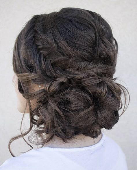 40 Fall Wedding Hair Ideas That Are Positively Swoon-Worthy Low Updo, Fall Wedding Hairstyles, Peinados Recogidos, Fishtail Braid, Low Bun, Penteado Cabelo Curto, Wedding Hairstyles Updo, Fancy Hairstyles, Hair Updo