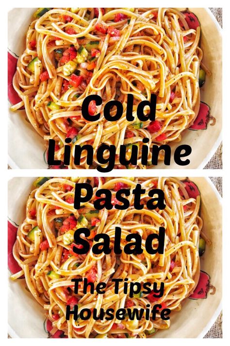 Summer Linguini Salad, Summer Linguine Salad, Linguine Salad Recipes, Cold Linguine Pasta Salad, Linguini Pasta Salad Recipes, Linguine Salad Cold, Linguine Pasta Salad, Pasts Salad, Linguine Salad