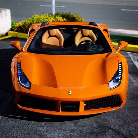 Orange Ferrari's are becoming a thing, yay or nay for this 488 Spider?? #ferrari #488 #488spider #lovecars @davidcoynephotography #exoticcar #drive #engine 488 Spider Ferrari, Orange Ferrari, Spider Ferrari, Tmax Yamaha, 488 Spider, 458 Spider, Ferrari 812 Superfast, F12 Berlinetta, Ferrari Cars