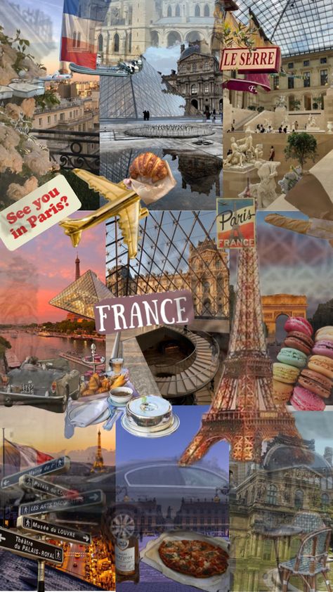 Paris Dream, Travel Collage, France Aesthetic, Cute Summer Wallpapers, Paris Wallpaper, Adventure Travel Explore, Paris Pictures, Dream Travel Destinations, Dream City