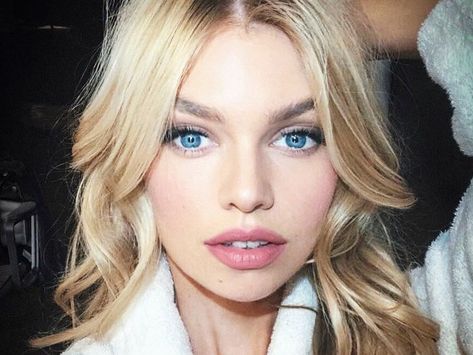 Stella Maxwell, Hair Styles 2014, Victorias Secret Models, Natural Makeup Looks, Looks Chic, Beautiful Eyes, Makeup Routine, Face And Body, Macarons