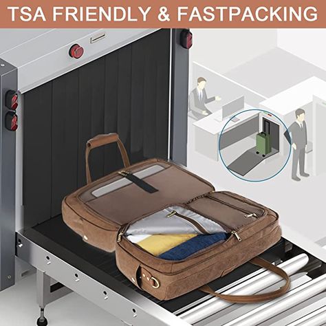 Amazon.com | TSA Duffel Bag for Travel, 60L Canvas Duffle Bag for Men with 15.6" Laptop Compartment Airline Approved Carry on Travel Bags with Wet Pocket Water Resistant Gym Weekender Bags for Vacations, Trips | Travel Duffels Duffle Bag For Men, Carry On Bags, Mens Weekend Bag, Canvas Duffle Bag, Laptop Travel Bag, Weekender Bags, Bag For Travel, Mens Travel Bag, Travel Duffle