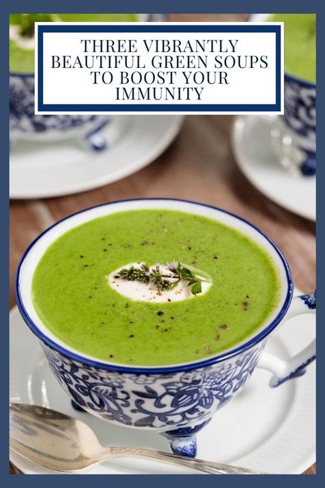 Super Green Soup Recipe, Green Onion Soup Recipes, Green Soup Recipes Healthy, Green Soup Recipes, Green Soups, Turnip Green Soup, Greens Soup, Chicken Veggie Soup, Spinach Soup Recipe