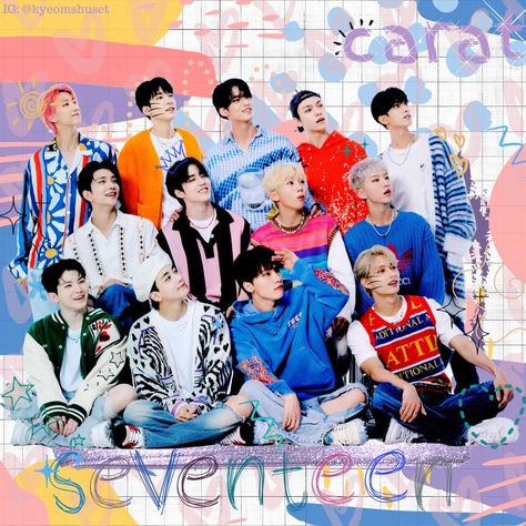 Seventeen Kpop Boy Group Seventeen Digital Scrapbooking Kpop Edit #Seventeen #SeventeenKpop #Carat #CaratLand Seventeen Scrapbook, Asia Core, Seventeen Concert, Boy Group, Kpop Boy, Bts Jimin, Digital Scrapbooking, Seventeen, Sectional