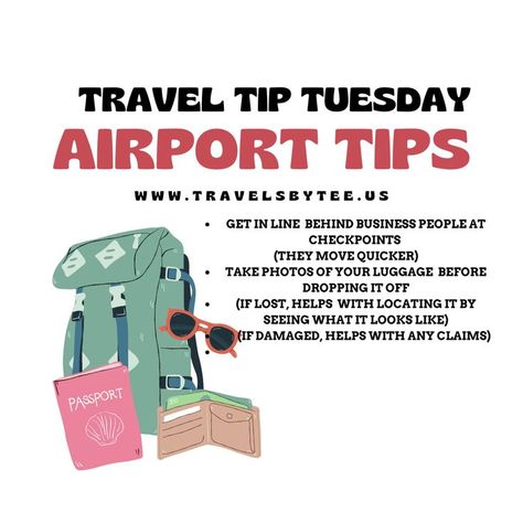 Travel Tuesday Tips of the Day #TravelTuesdayTipEveryOne Travel Tip Tuesday, Travel Blog Post Ideas, Luxury Advertising, Facebook Engagement Posts, Travel Clipart, Airport Tips, Packing Hacks, Travel Marketing, Tip Tuesday