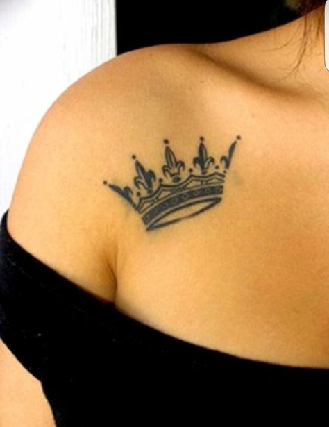 A Crown Tattoo, Tattoos For Women On Thigh, Crown Tattoos For Women, Crown Tattoos, Spiritual Tattoo, Crown Tattoo Design, Shape Tattoo, Meaningful Tattoos For Women, Chest Tattoos For Women