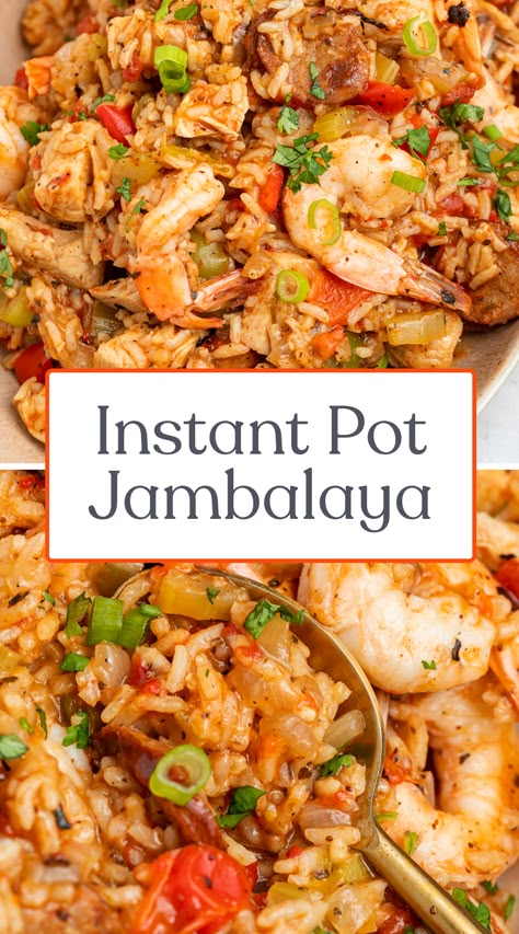 Crockpot Jambalaya, Jambalaya Recipe Instant Pot, Instant Pot Jambalaya, Classic Cajun Recipes, Cornbread Biscuits, Rice Dishes Easy, Jambalaya Recipe Easy, Creole Food, Cajun Spice