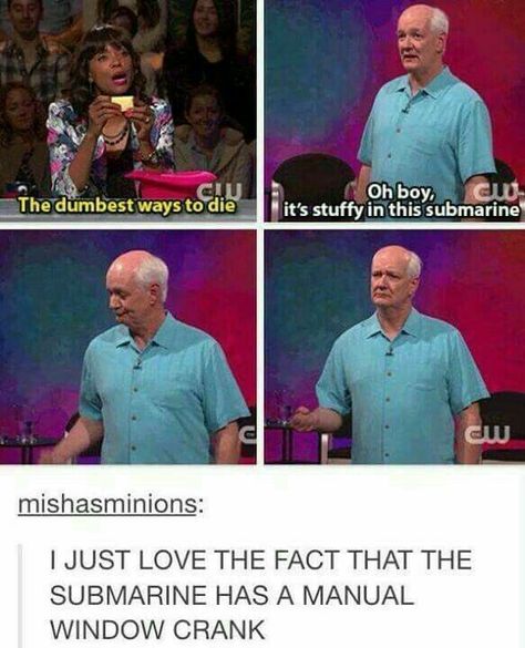 Oh boy, it is stuffy in this submarine Whose Line Is It Anyway?, Whose Line, Funny Tumblr Posts, Can't Stop Laughing, Memes Humor, E Card, Tumblr Funny, Tumblr Posts, Bones Funny