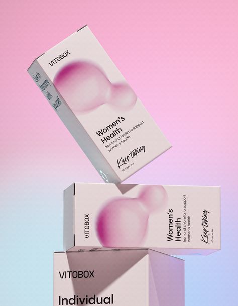 Vitobox — Healthy Lifestyle on Behance White Cosmetic Packaging, Collagen Packaging, Rose Packaging, Food Logo Design Inspiration, Ppt Template Design, Skincare Supplements, Skincare Branding, Luxury Packaging Design, Video Inspiration